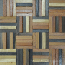 South Africa Style Outdoor Building Wood Mosaic Tile Wall